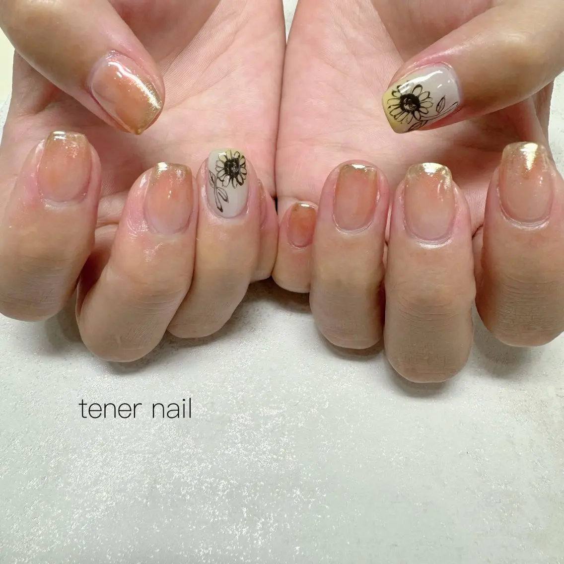 ネイル ニュアンスネイル ハンドネイル テネルネイル tener nailのネイルデザイン