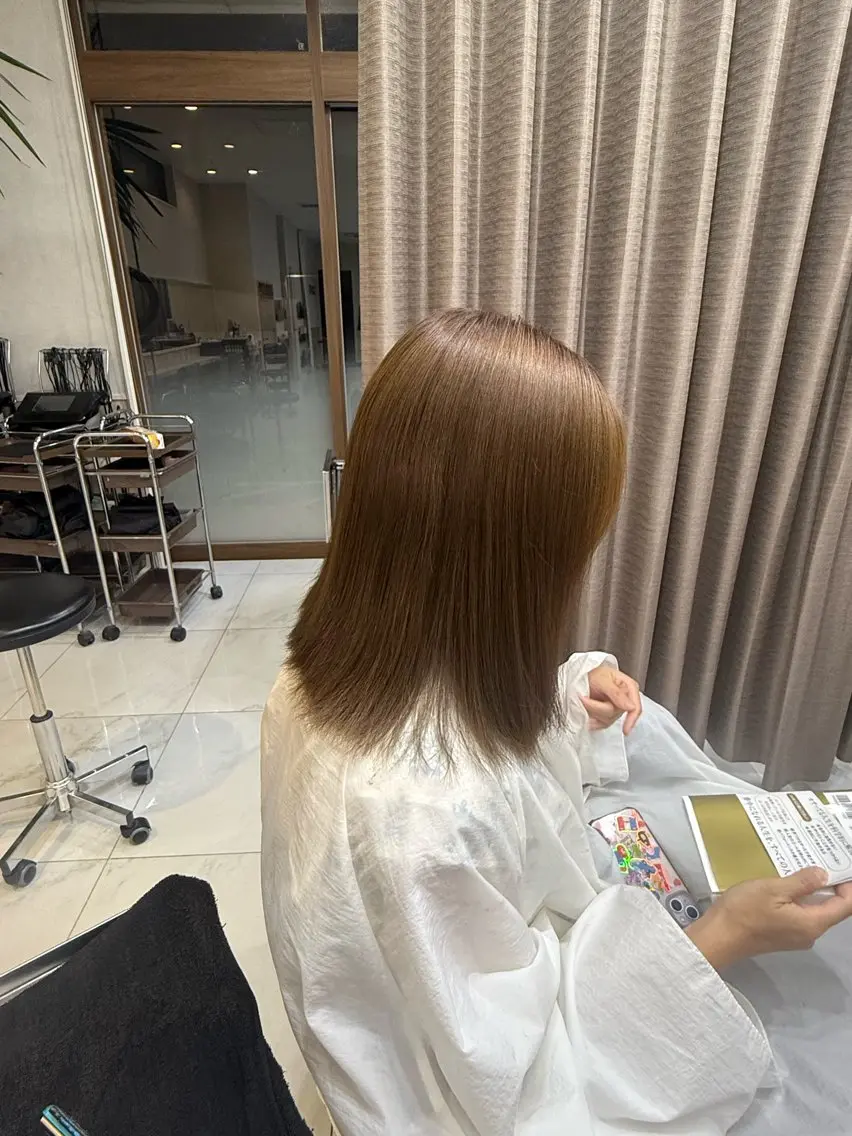 カラー ヘアカラー 青木 亜美のヘアスタイル