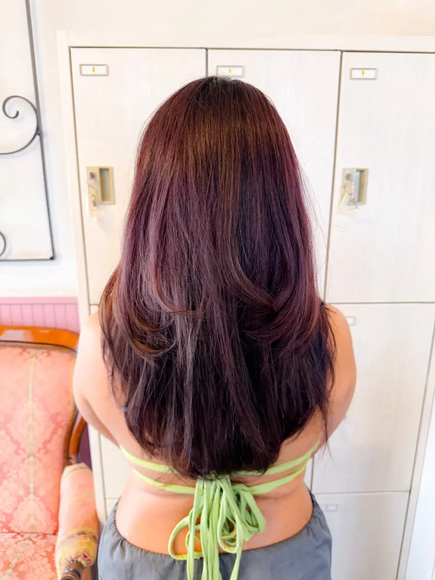 ロング カラー パーマ ヘアアレンジ メンズ 表参道Lise おおいしおりのヘアスタイル