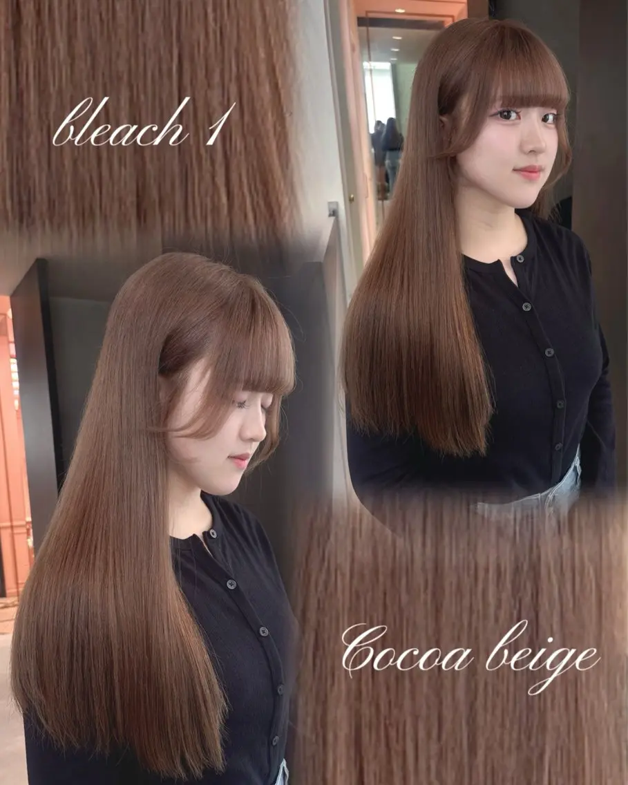 カラー ヘアカラー Su-chi-🧴 /ミルクティーカラーのヘアスタイル