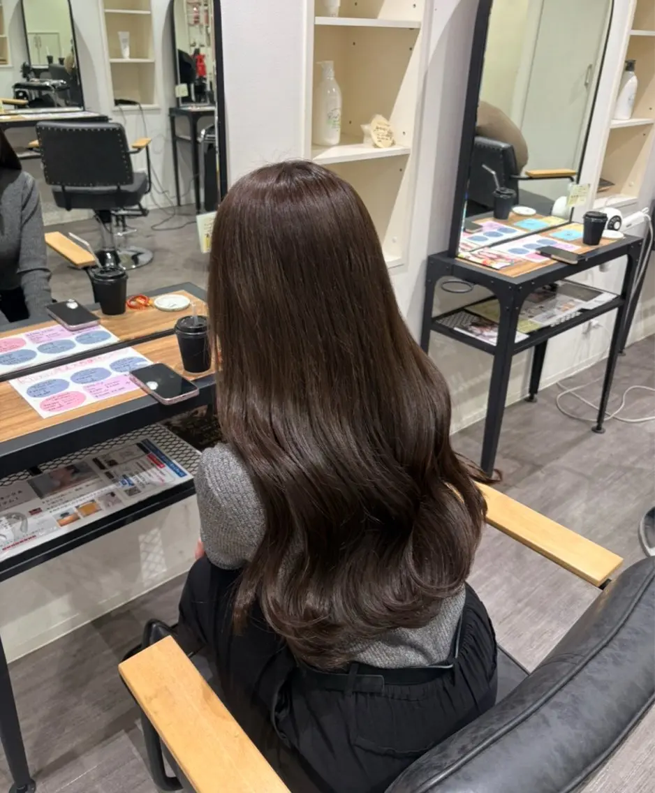極潤ナノカラー＋美潤トリートメント🫧の写真