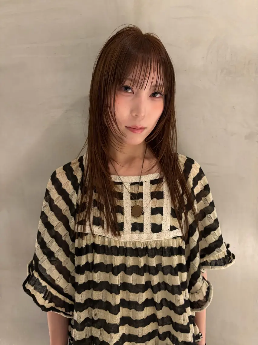 ロング ヘアカラー ブリーチ✧︎デザイン ゆうのヘアスタイル