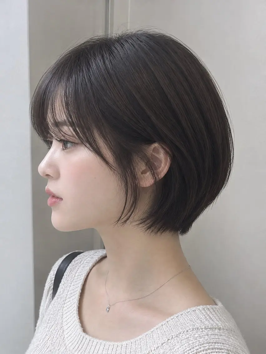 ショート 似合わせカット ショートヘア コトノ/レイヤー /透明感カラーのヘアスタイル