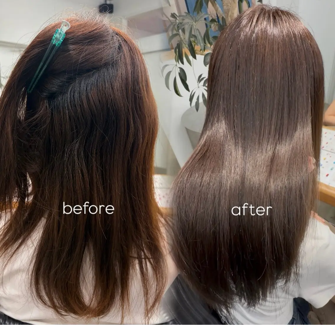 ロング 髪質改善 縮毛矯正 かすみ/名駅徒歩5分 /メンズカットのヘアスタイル