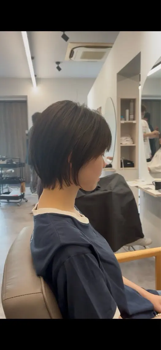 ショート 小顔カット カット 白崎 龍神のヘアスタイル