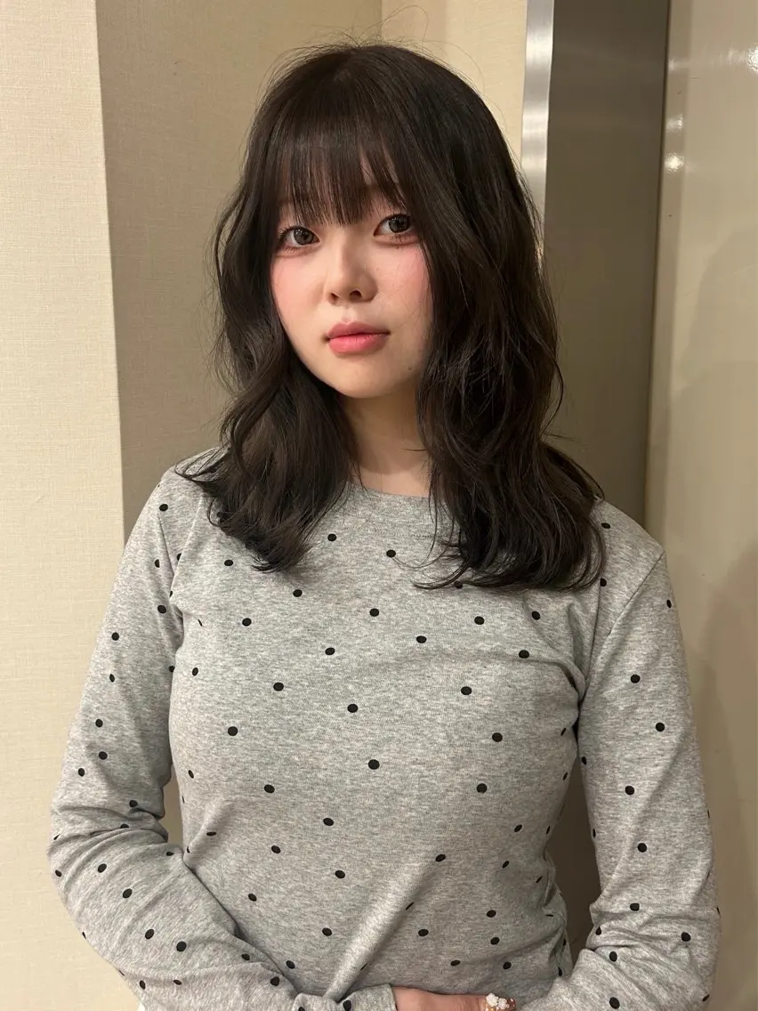セミロング カット hair&eye🎀 /momoKaのヘアスタイル