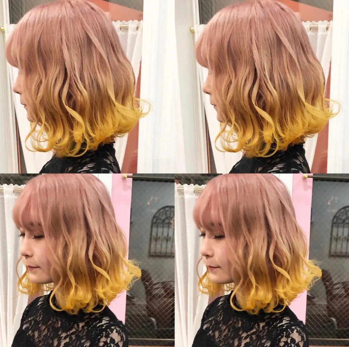 ショート カラー ヘアアレンジ イエローカラー メンズスタイル ly本厚木のヘアスタイル