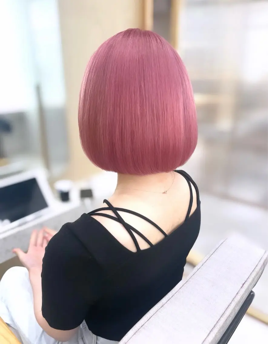 ミディアム fuwari 美白ショコラカラーのヘアスタイル