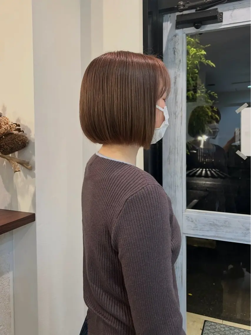 カラー ベージュカラー ブリーチ ヘアカラー Hanon 美桜のヘアスタイル