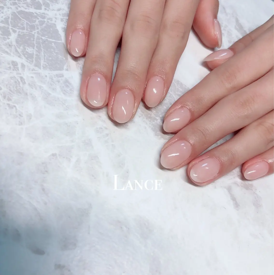 ネイル オーロラネイル フットネイル フレンチネイル キラキラネイル 韓国ネイル ハンドネイル Lance nailのネイルデザイン