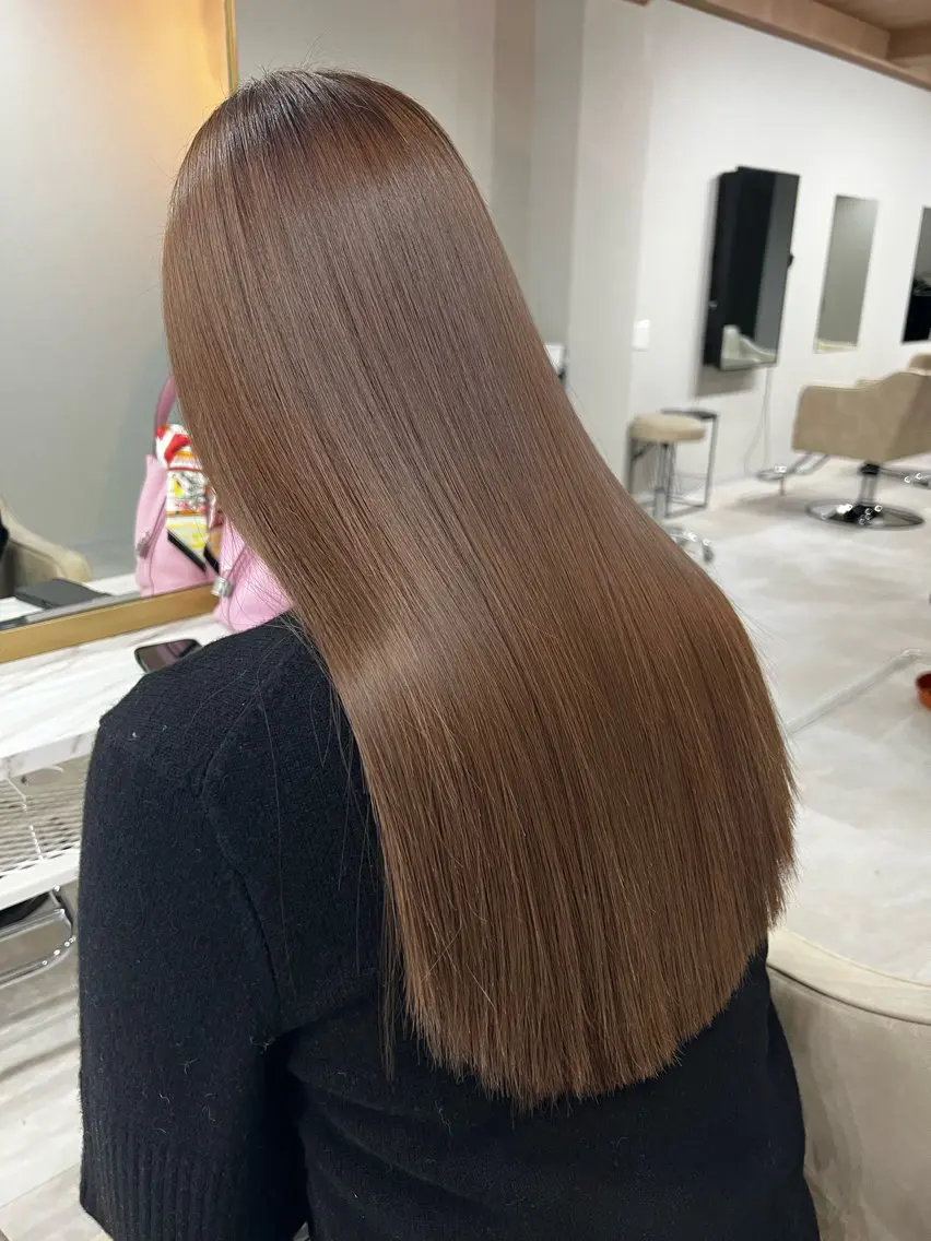 ロング トリートメント ヘアカラー box mico. mutsumiのヘアスタイル