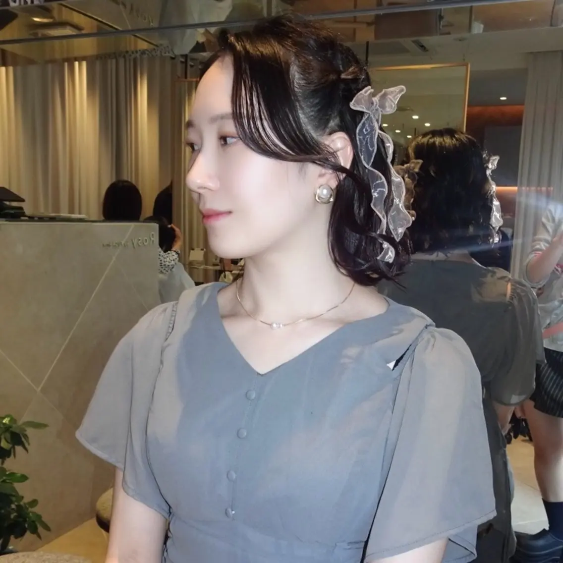 ヘアアレンジ ボブ ヘアセット ニュアンスヘア🪡 nenekaのヘアスタイル