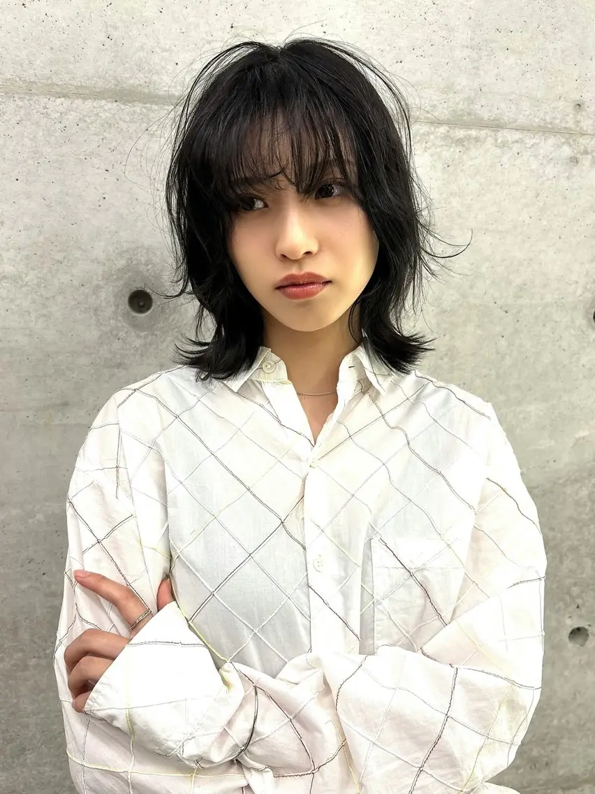 ショート パーマ レイヤーカット カット パーマ トリートメント YUIMARL 岡山　HANAのヘアスタイル