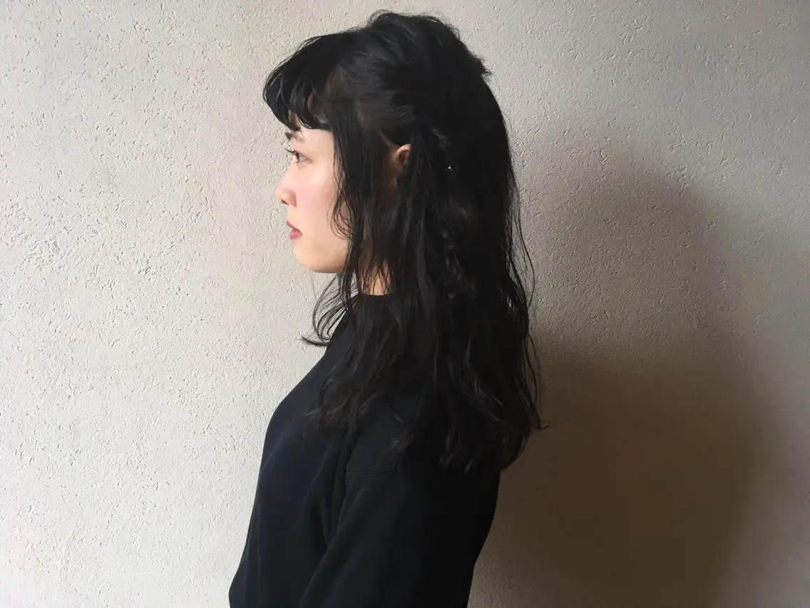 セミロング ヘアアレンジ キノシタ マユのヘアスタイル