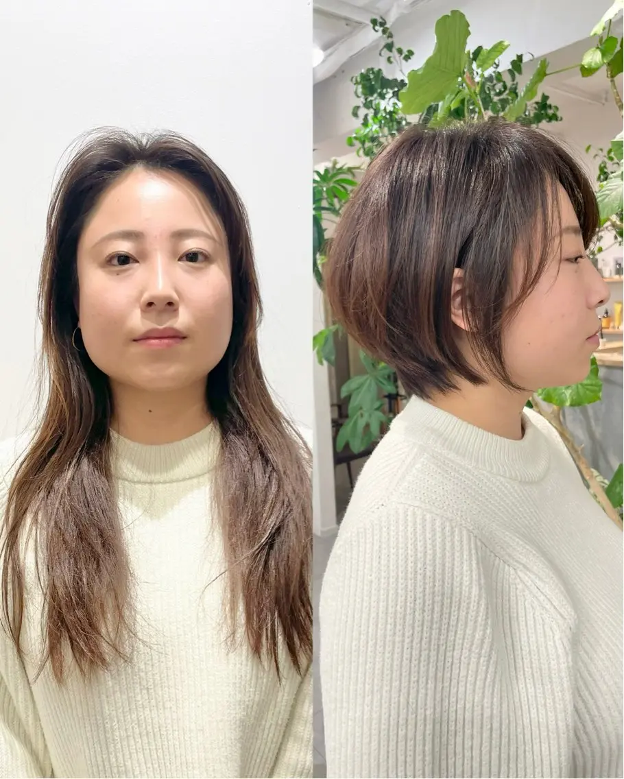ショート カラー ショートボブ ボブ ショートヘア カット 表参道【髪質改善】 宮嶋勇太のヘアスタイル