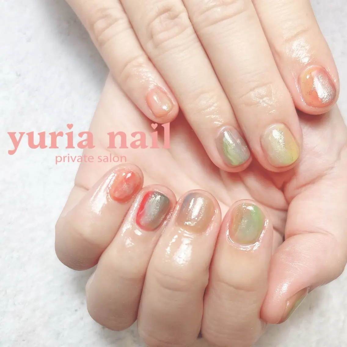ネイル ジェルネイル ニュアンスネイル ハンドネイル 小林 ゆりあのネイルデザイン
