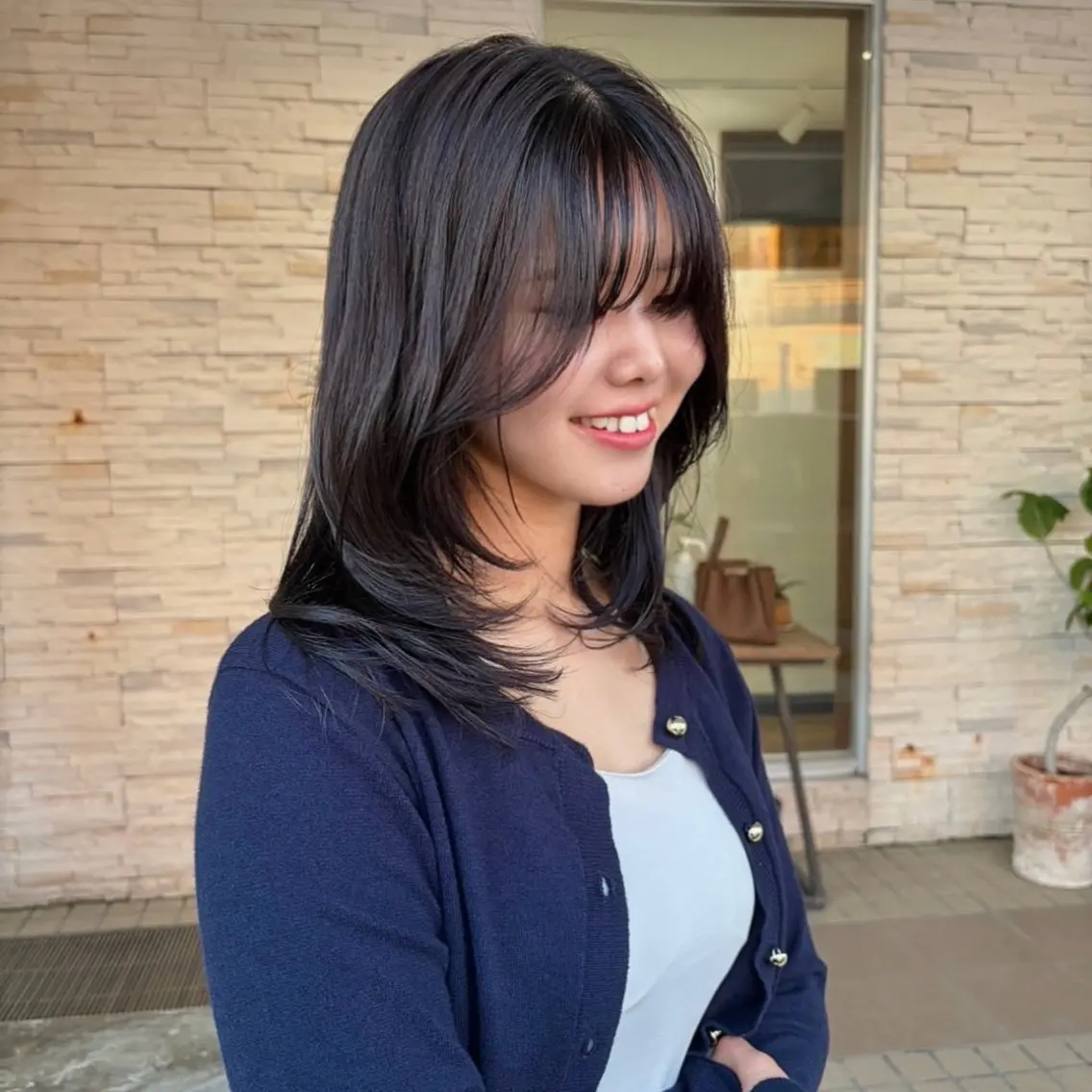 ミディアム 草野 聖のヘアスタイル