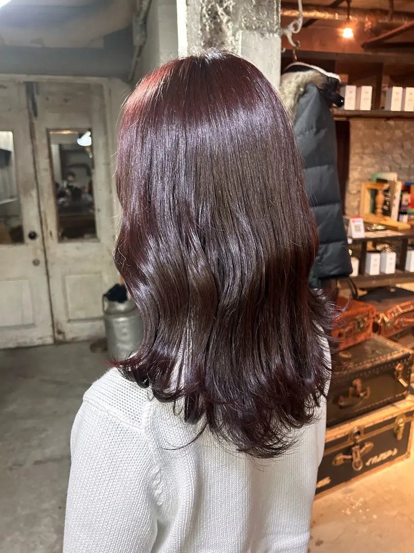ミディアム カラー お任せヘア☘️☘️ 及川渚のヘアスタイル