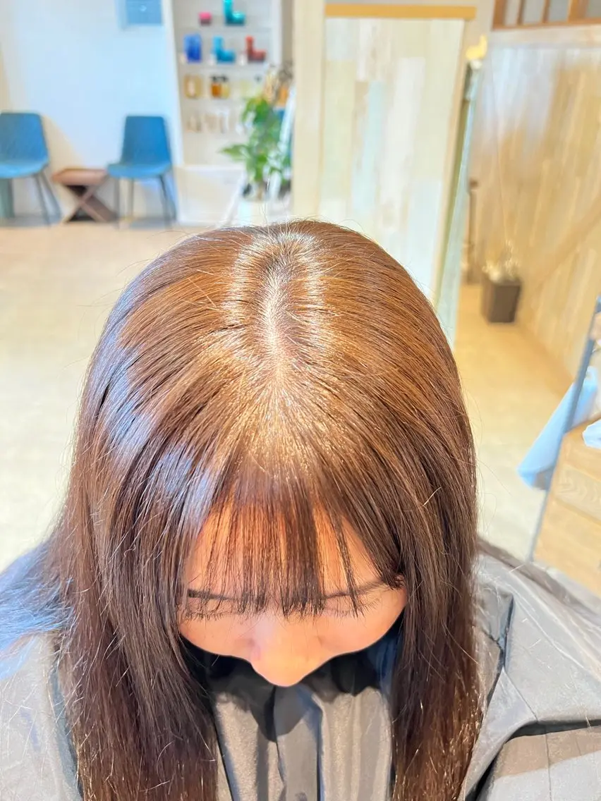 セミロング カラー 北花田美容師🍃村尾 光太/むらのヘアスタイル