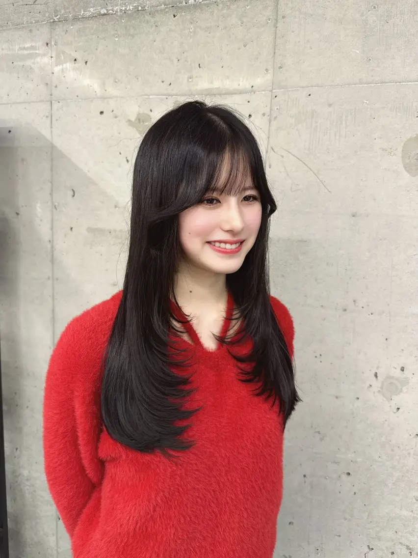 ロング カット ヘアカラー トリートメント Hinane ‪❤︎‬のヘアスタイル