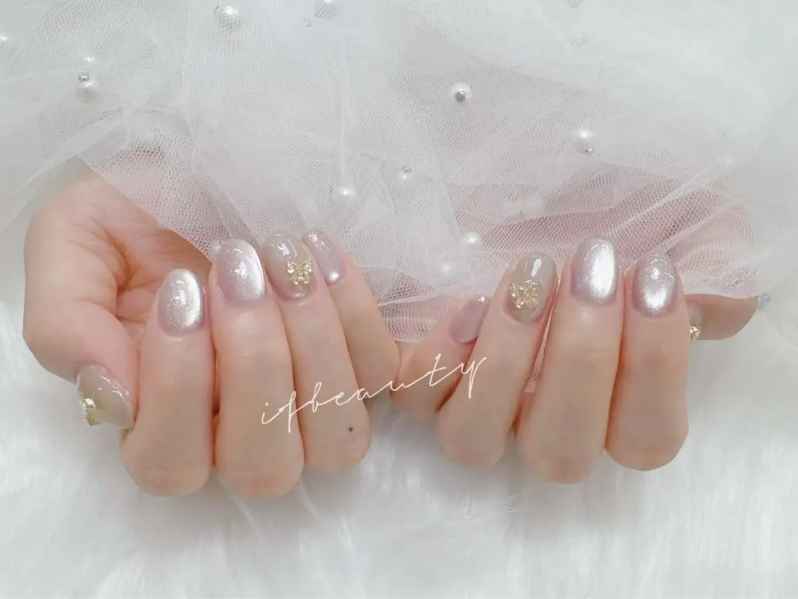 ネイル マグネットネイル 夏ネイル ハンドネイル mi.o nailのネイルデザイン
