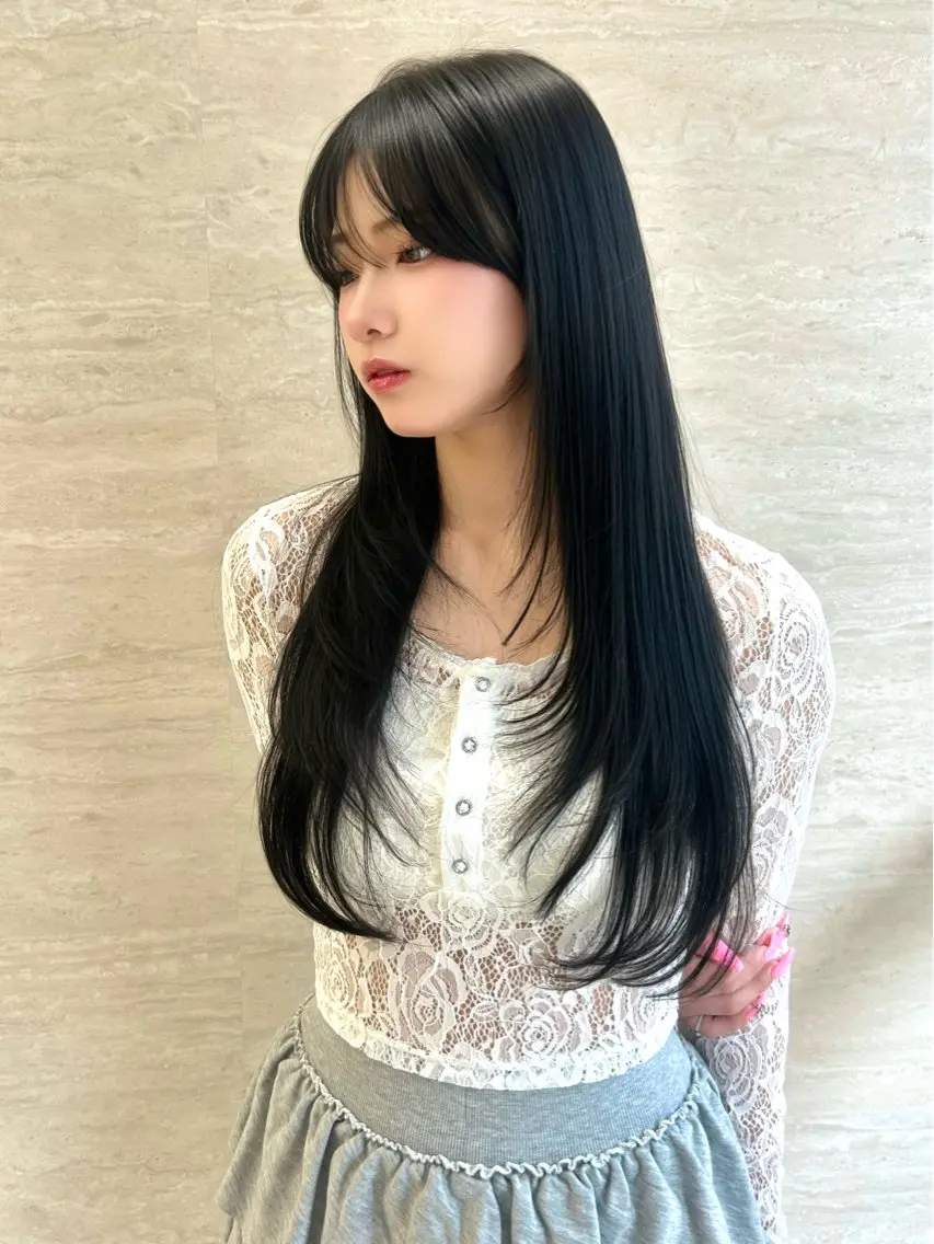 【✨当日限定 特別クーポン✨】韓国レイヤーカット🇰🇷➕透明感カラー🌱➕プレミアムトリートメント💎の写真