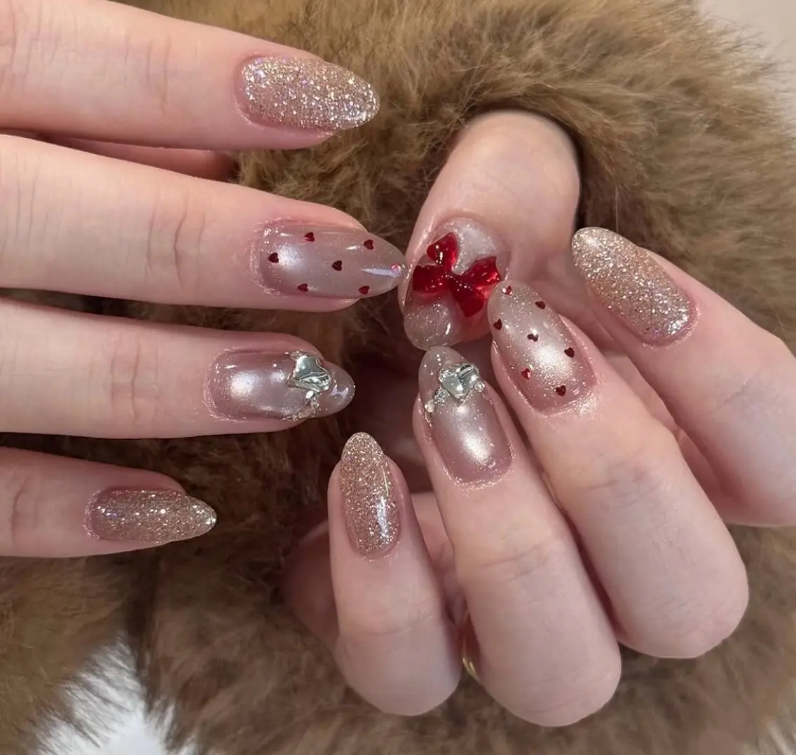 ネイル アートネイル べっ甲ネイル チークネイル 成人式 長さ出し ハンドネイル ハンドケア For you. Nail Salonのネイルデザイン