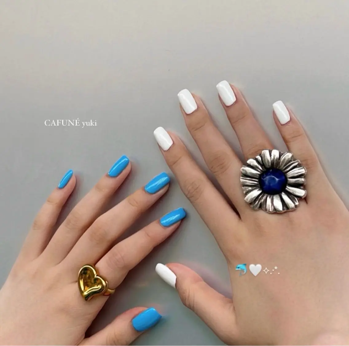 ネイル ハンドネイル 🎼CAFUNÉ_ TOKYO.•*¨のネイルデザイン