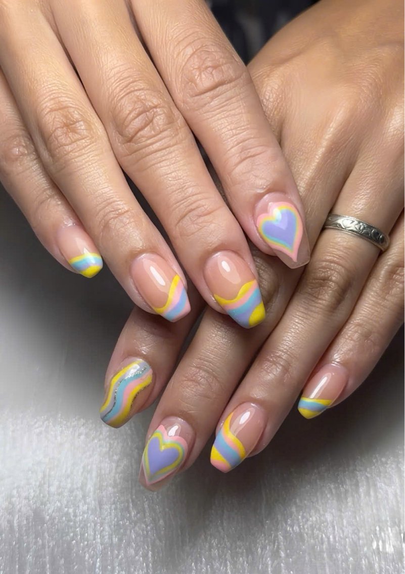 ネイル 長さ出し 韓国ネイル マグネットネイル ミラーネイル 持ち込み ハンドネイル Nail Salon An 渋谷店のネイルデザイン