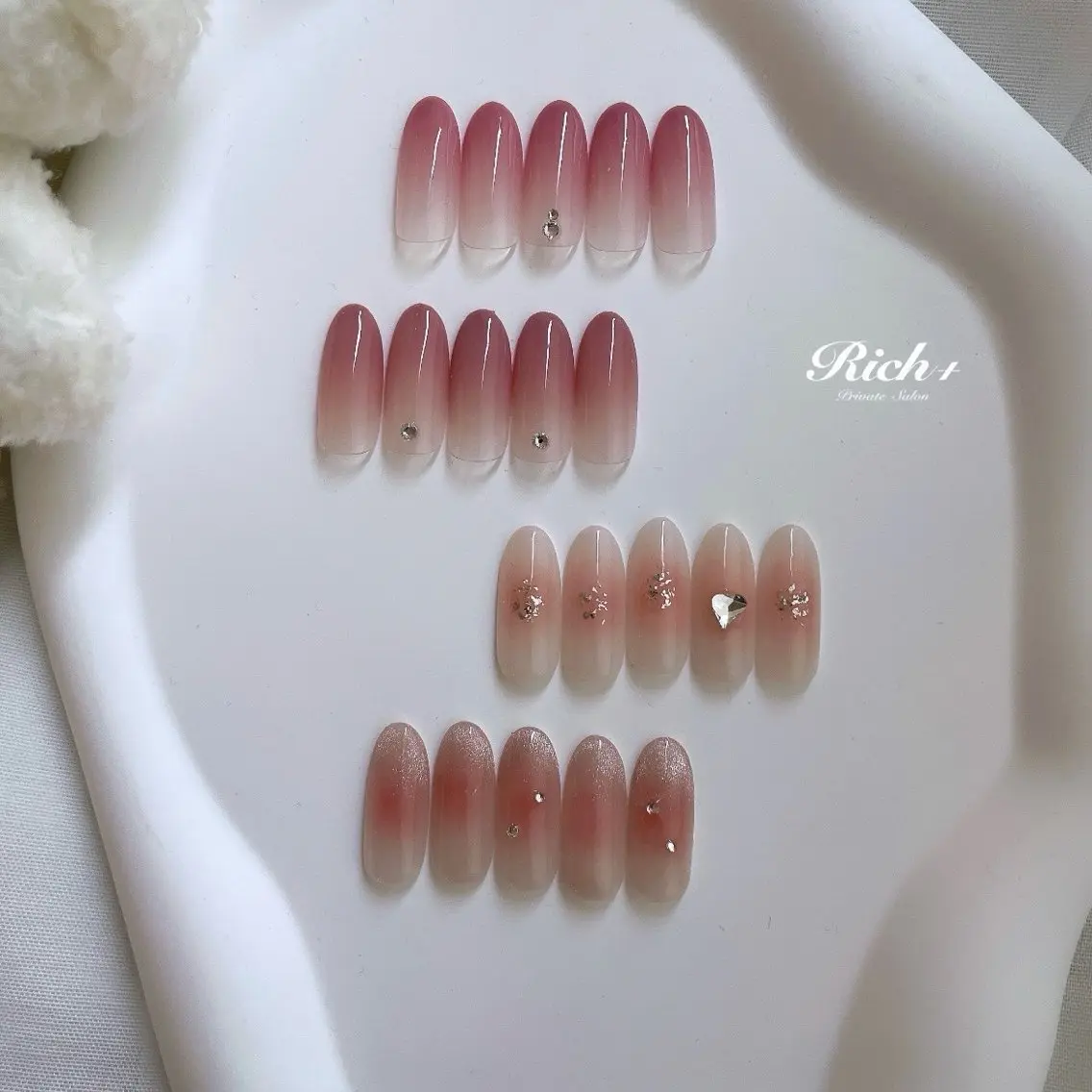 ネイル オフィスネイル シンプルネイル Rich+nail Mayuのネイルデザイン
