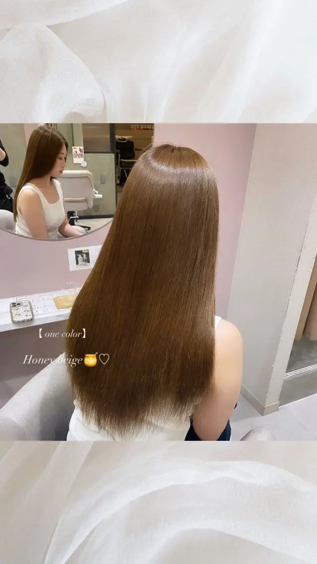 セミロング カット ヘアカラー 💖髪質改善カラー / Rion💖のヘアスタイル
