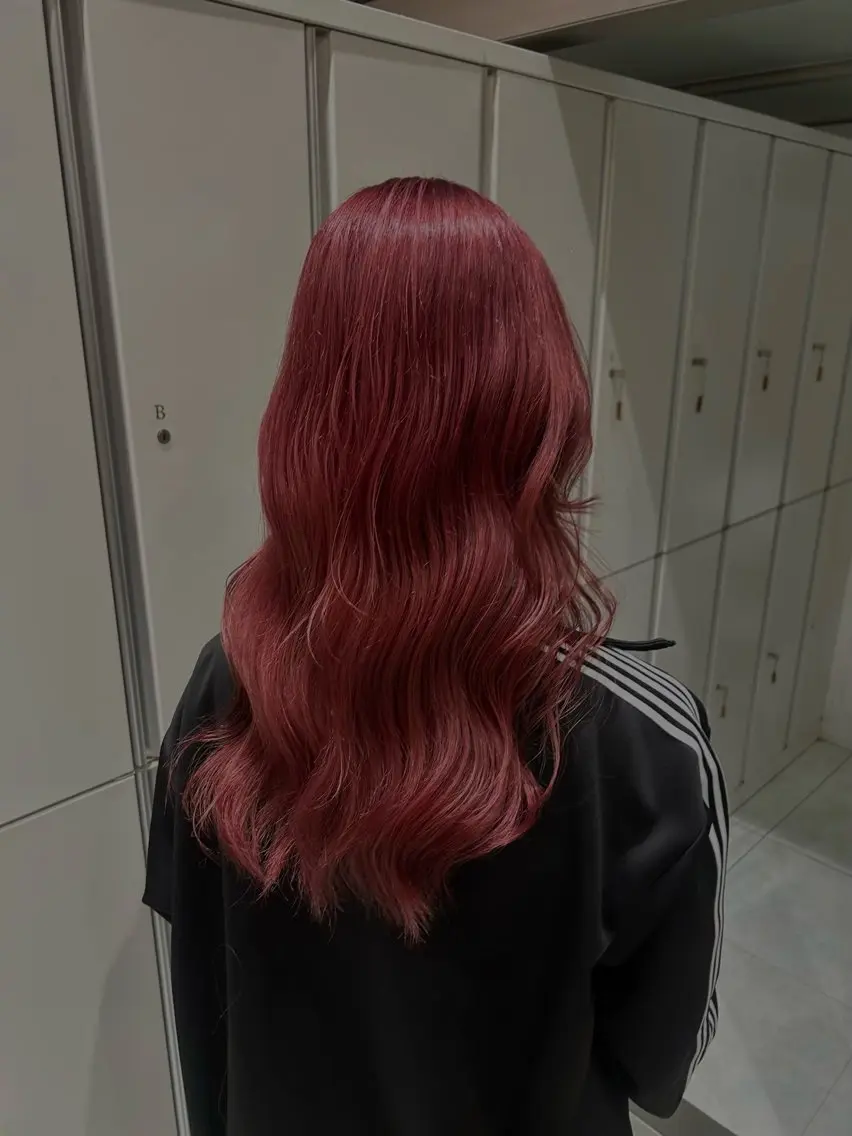 ロング カラー ピンクカラー ヘアカラー 🍒ミッチェル 🍒のヘアスタイル