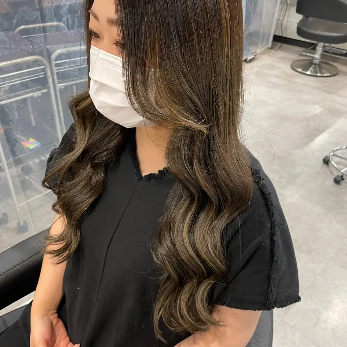 ロング カット ヘアカラー トリートメント ヘッドスパ レイヤーStyle 🪽菜々実のヘアスタイル