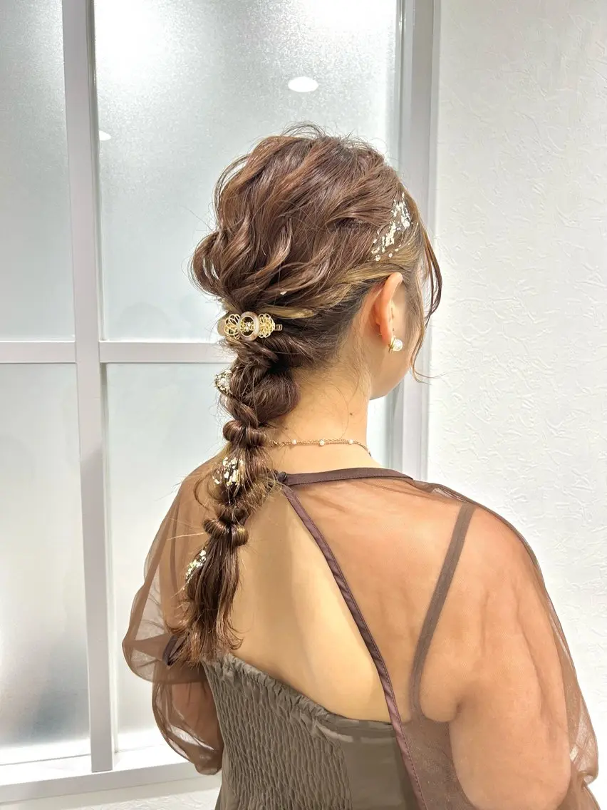 お呼ばれhair arrange💐の写真