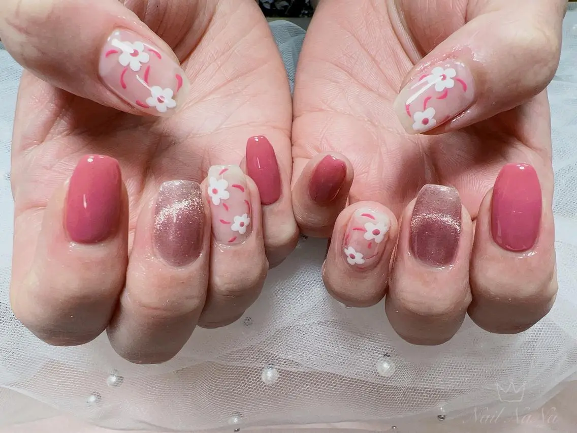 ショート カラー ネイル ハンドネイル Nail NaNaのネイルデザイン