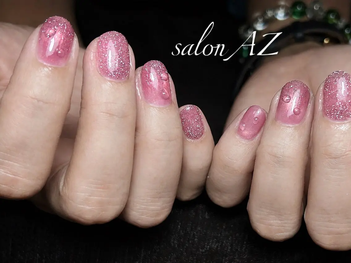 ネイル アートネイル フットネイル フレンチネイル マグネットネイル 持ち込み ハンドネイル salonAZ Miaのネイルデザイン