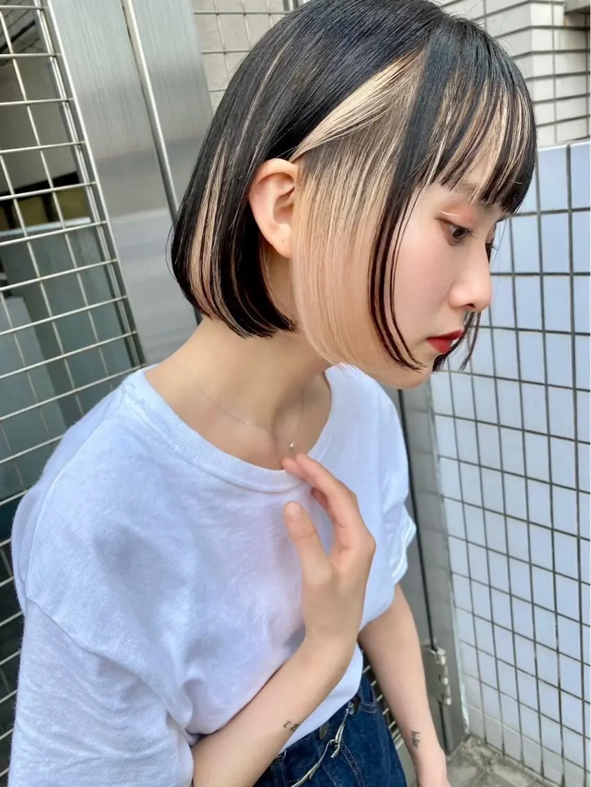 ミディアム カラー ヘアセット/メンズ パーマChihoのヘアスタイル