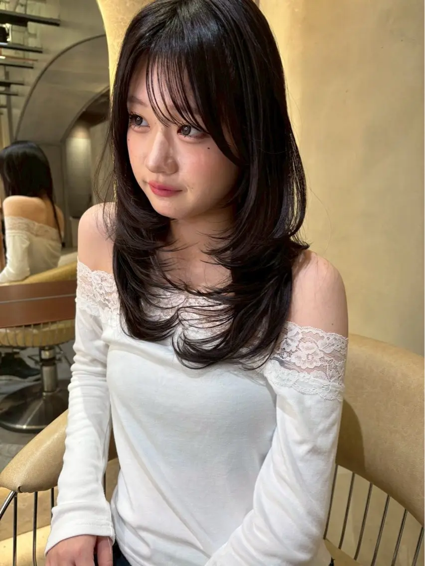 ロング レイヤーカット 中島一斗 レイヤーカットのヘアスタイル
