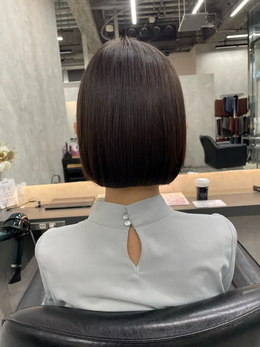 ミディアム カラー ヘアカラー トリートメント レイヤー×顔周 り×髪質改善/MIUのヘアスタイル