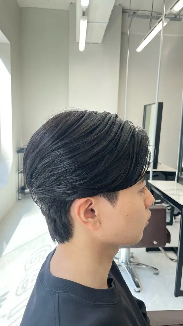 ミディアム パーマ メンズ カット パーマ メンズ特化AMITY SHINGOのヘアスタイル