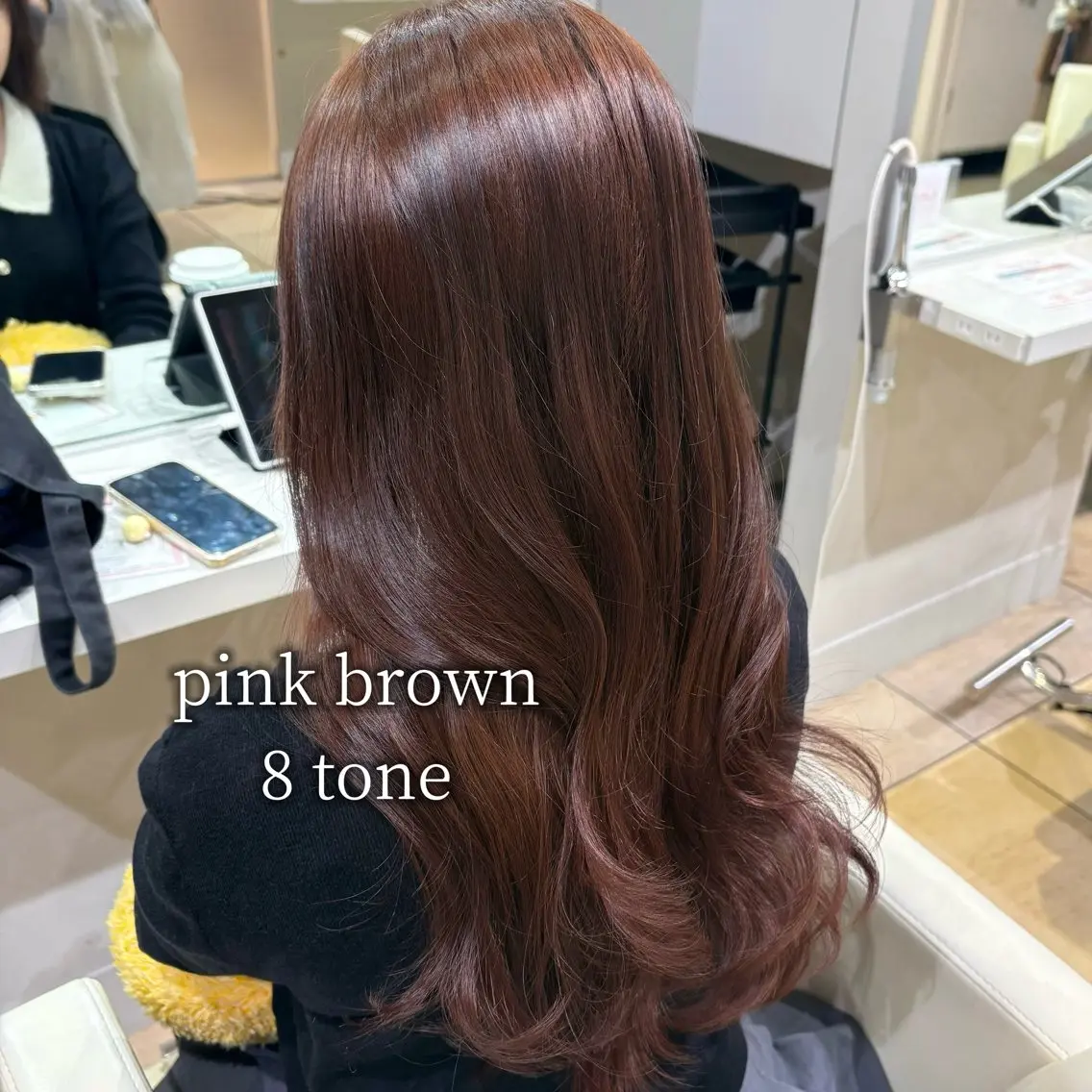 カラー ブラウンカラー ピンクカラー ヘアカラー ハイトーン×推し カラー💫Miyuのヘアスタイル