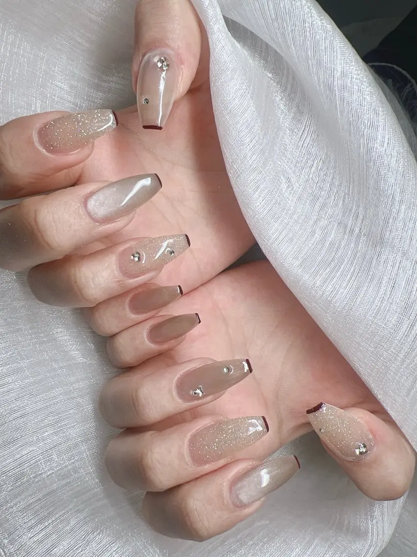 ネイル ハンドネイル Lee Nails チップ長さだし専門店のネイルデザイン