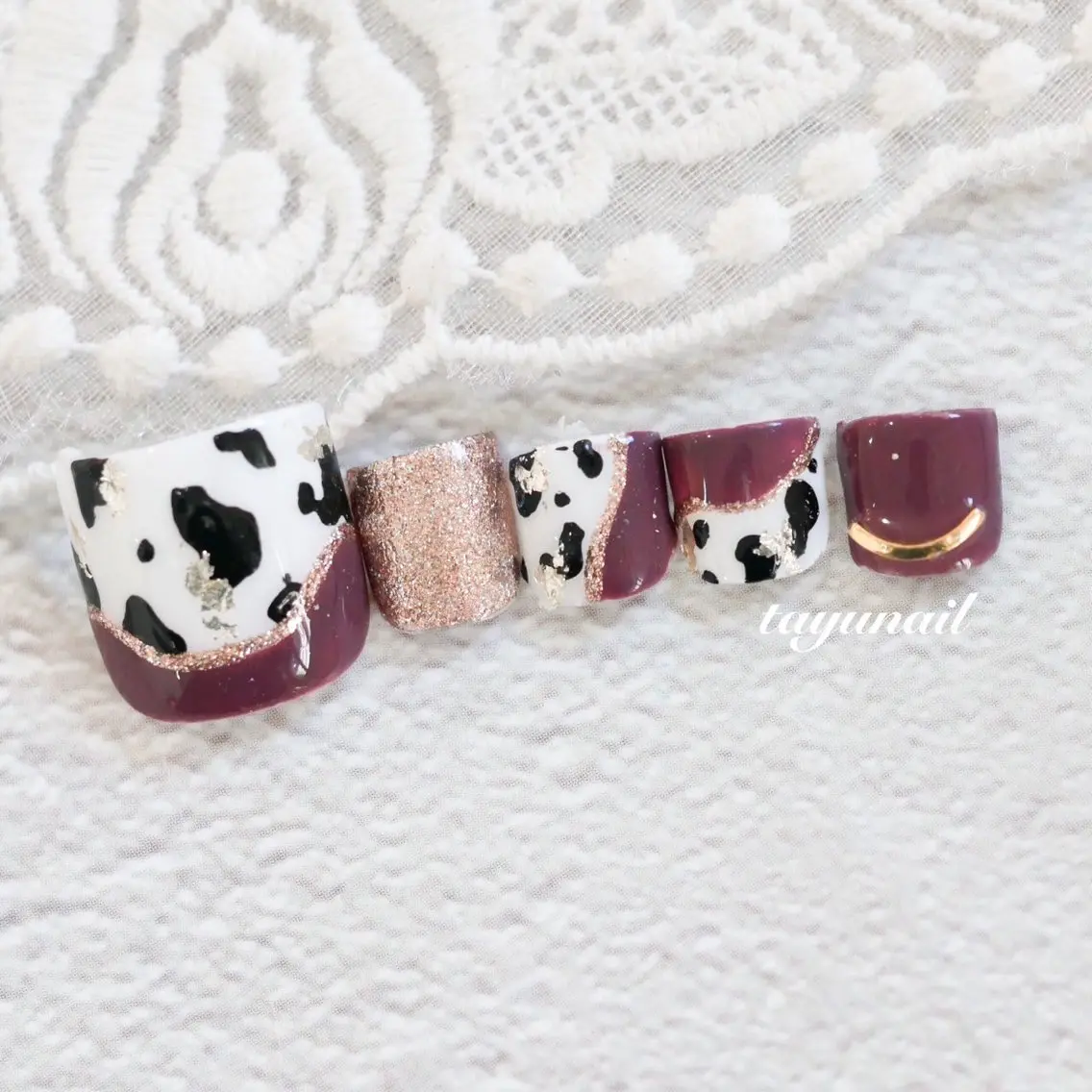 ネイル フットネイル ジェルネイル パラジェル ネイルサロン 【たゆnail】のネイルデザイン
