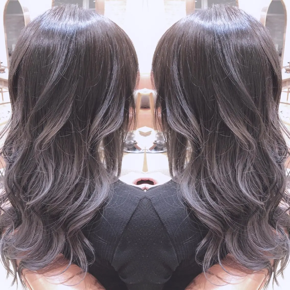 ロング ヘアカラー トリートメント 大山 亮　　【髪質改善】のヘアスタイル