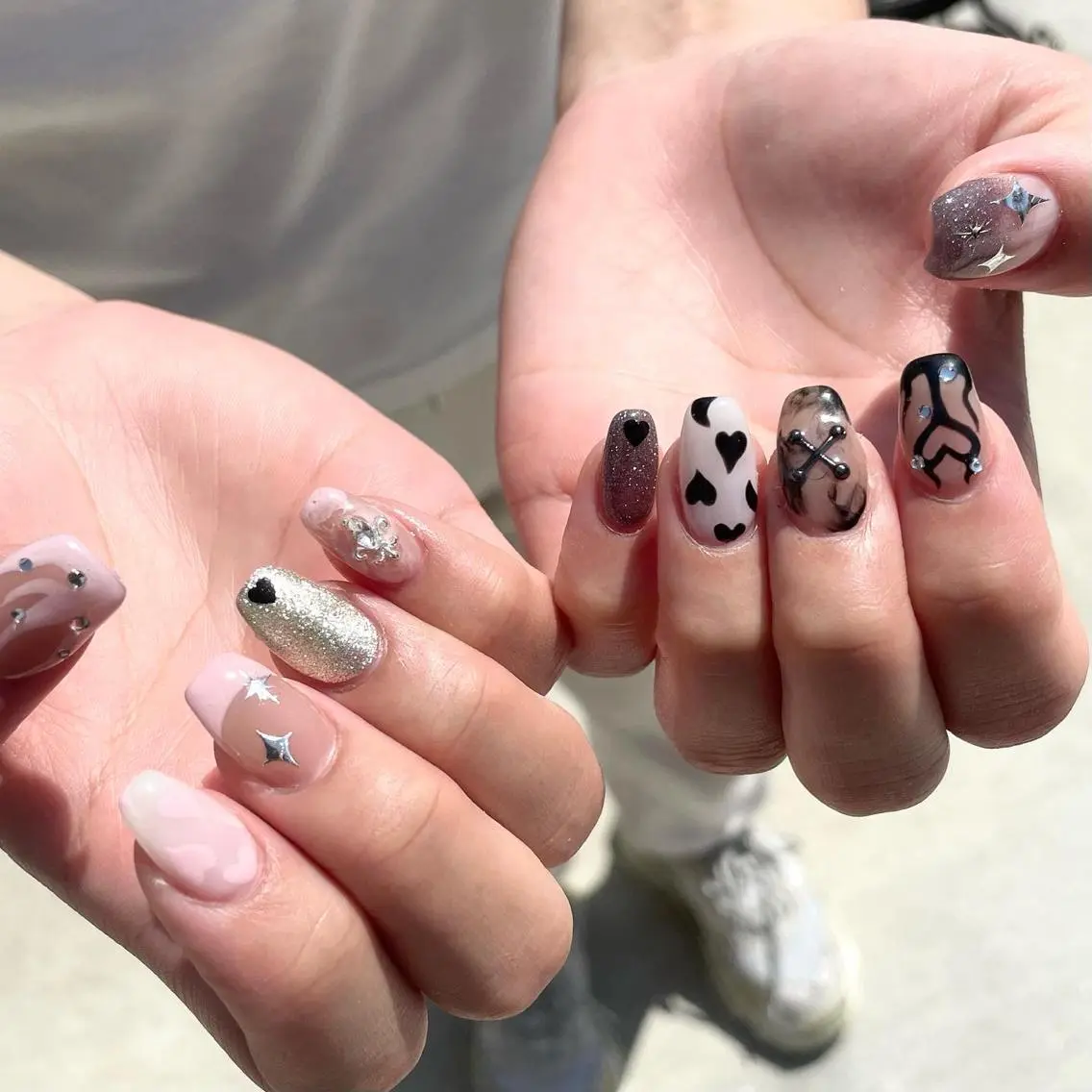 ネイル ハンドネイル Sea  nail by emaのネイルデザイン