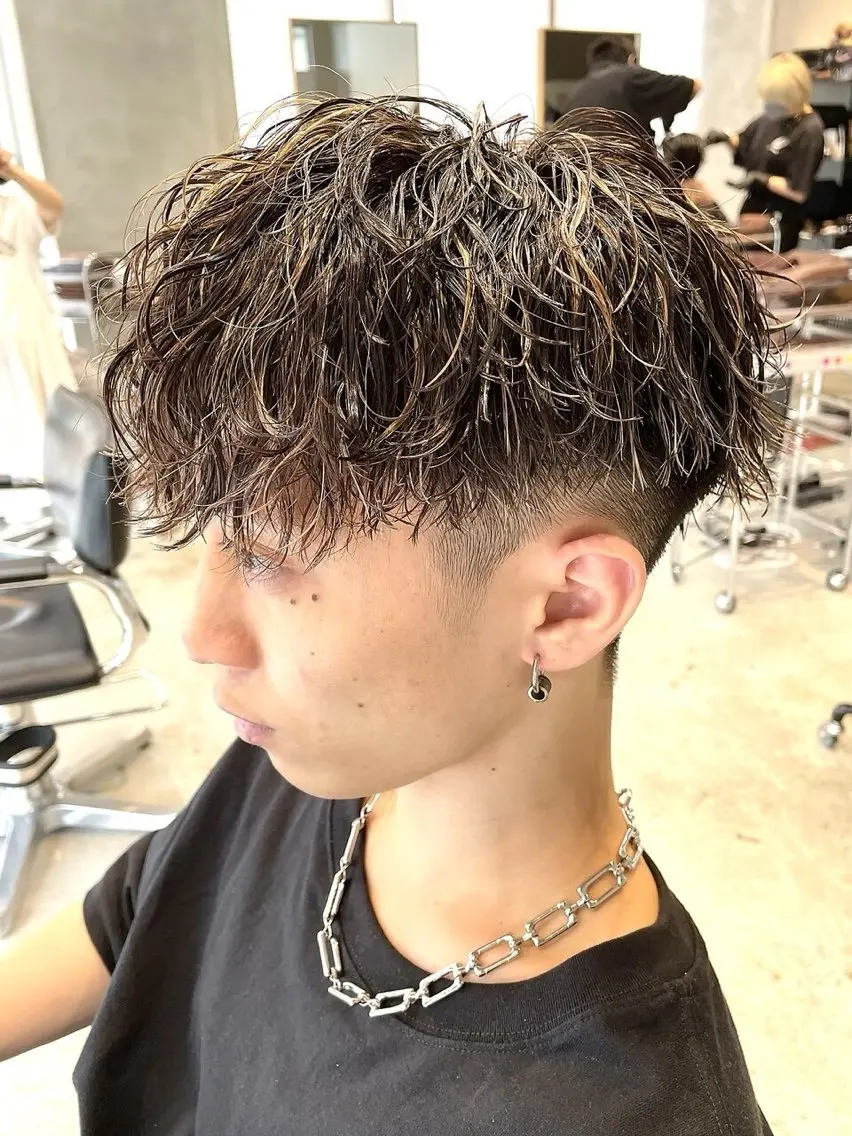 パーマ メンズ カット パーマ トリートメント 👑メンズパーマ屋 👑/栄/馬場斗生のヘアスタイル