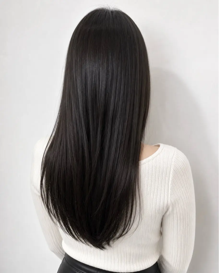 セミロング ヘアカラー 🌿巻ける縮毛矯正× 艶髪美髪✂︎戸祭　伶のヘアスタイル