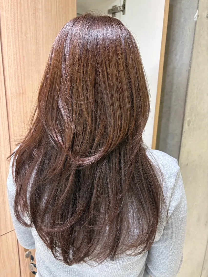 ロング カット 🎀レイヤー/パーマ カラー/ai🎀のヘアスタイル