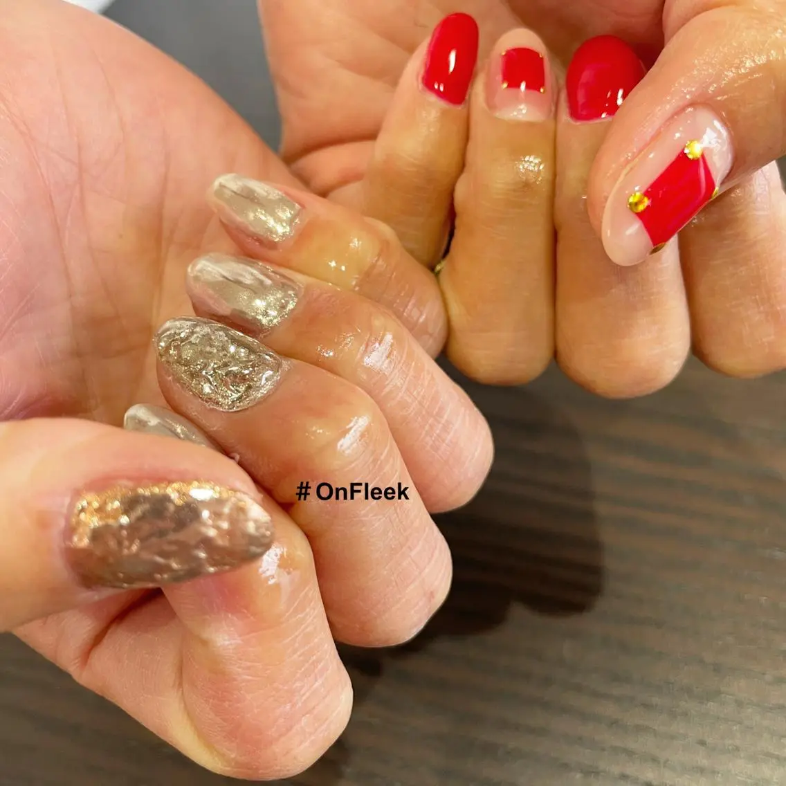 ネイル フットネイル NailSalon ＃OnFleekのネイルデザイン
