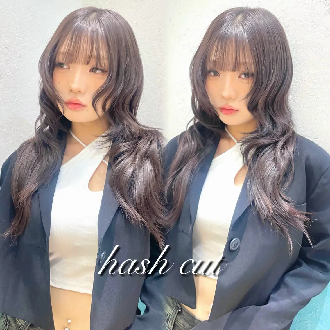 ロング カット ヘアカラー トリートメント 韓国/ハッシュカット /レイヤー🧸千純のヘアスタイル